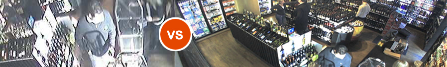 analogue camera vs IP camera image analogue camera vs IP camera image
