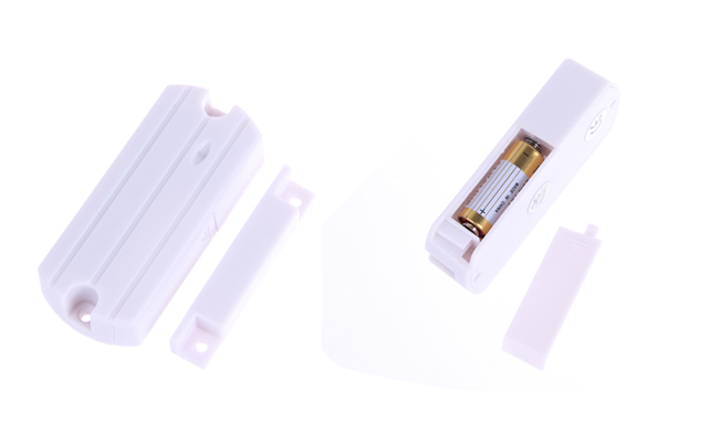 Wireless reed switch with screws and holes
