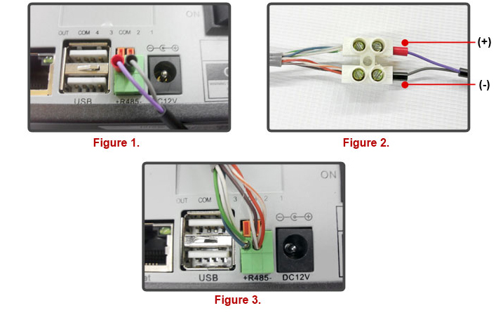 Connect PTZ to DVR with RS485