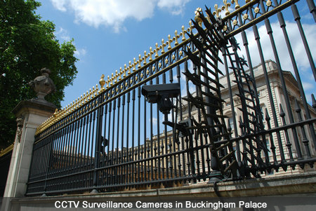 CCTV Surveillance Cameras in Buckingham Palace