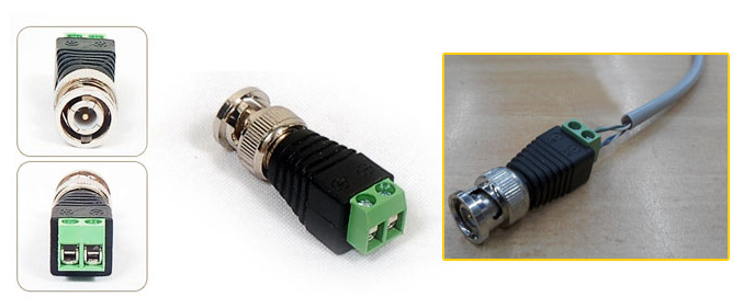 BNC connector/adapter to UTP cable