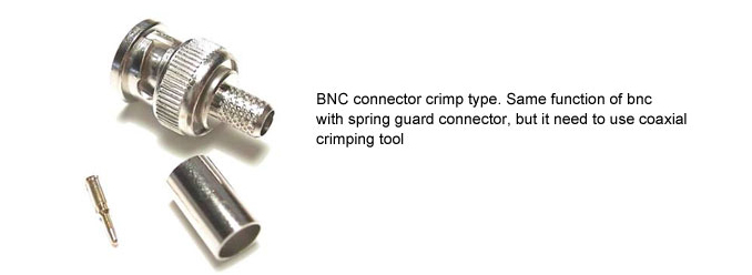 BNC connector crimp type
