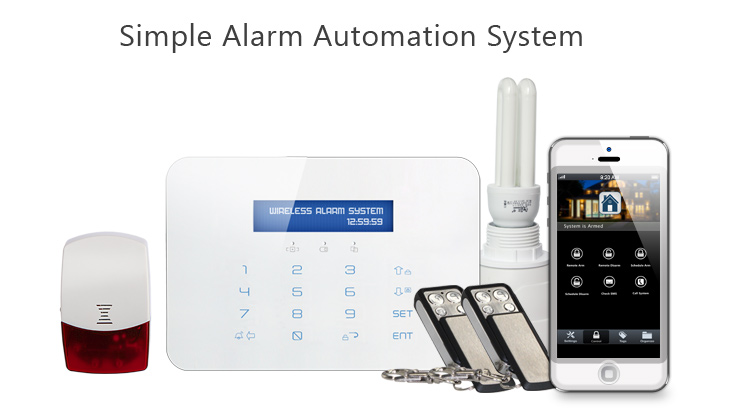 Simple security alarm home automation