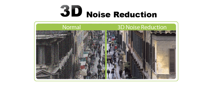 3D noise reduction for security camera 3D noise reduction for security camera