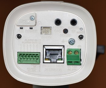 Samsung SNB-6003P IP Camera Rear Panel