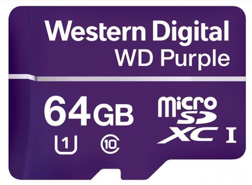 Western Digital Purple 64GB microSD Card 