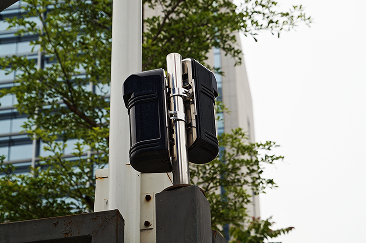 Installed Photoelectric Beam Detectors to Secure Commercial Buildings