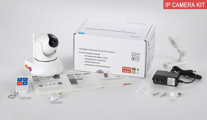 eRobot IP pan/tilt camera kit for home
