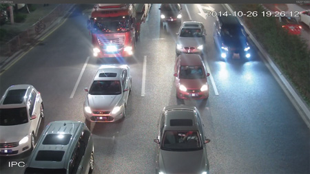 Dahua IP Camera Road Traffic At Night