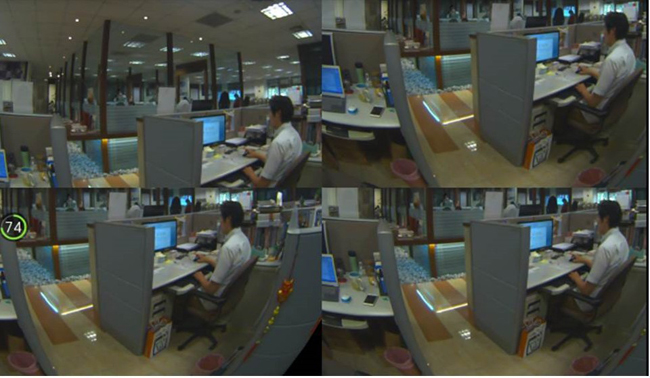 Piper Video Testing Result: 4 Split Viewing Mode, Low Brightness Piper Video Testing Result: 4 Split Viewing Mode