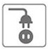 AC/DC power supply icon