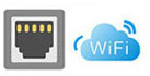 Ethernet and Wi-Fi network icon