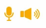 Two way audio intercom icon