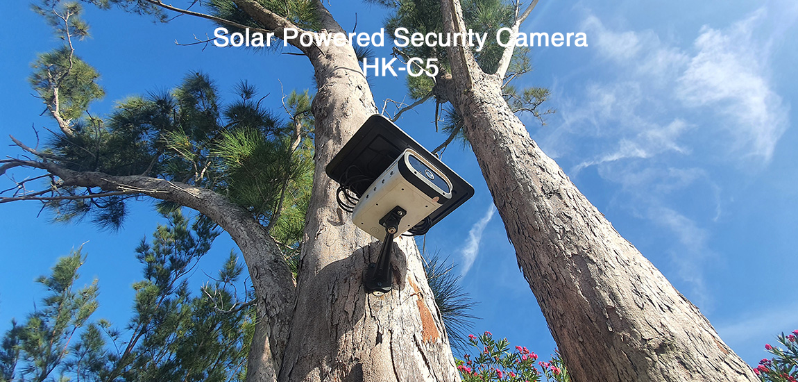 Solar powered wireless security camera HK-C5