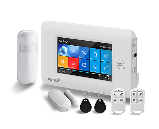 All-in-one intrusion alarm kit