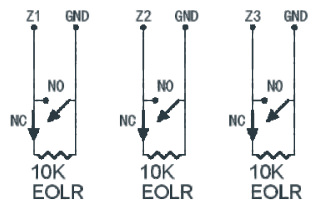EOL resistor wiring diagram