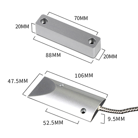 Magnetic Contact Switch for Roller Shutter Doors/Windows