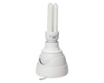 Security lamp holder for alarm automation