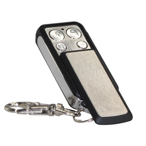 Alarm remote keyfob with slide cover