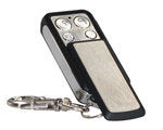 Alarm remote keyfob with slide cover