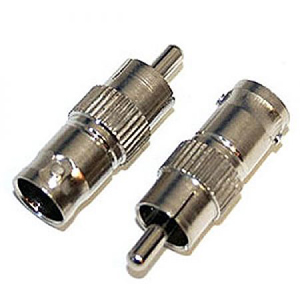 RCA male to BNC female connector