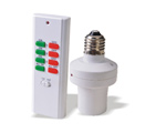 Wireless remote control lamp holder