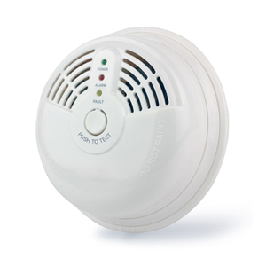 Hardwired combustive gas detector